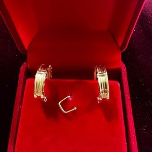 Loop earrings - Brand new Saudi Gold